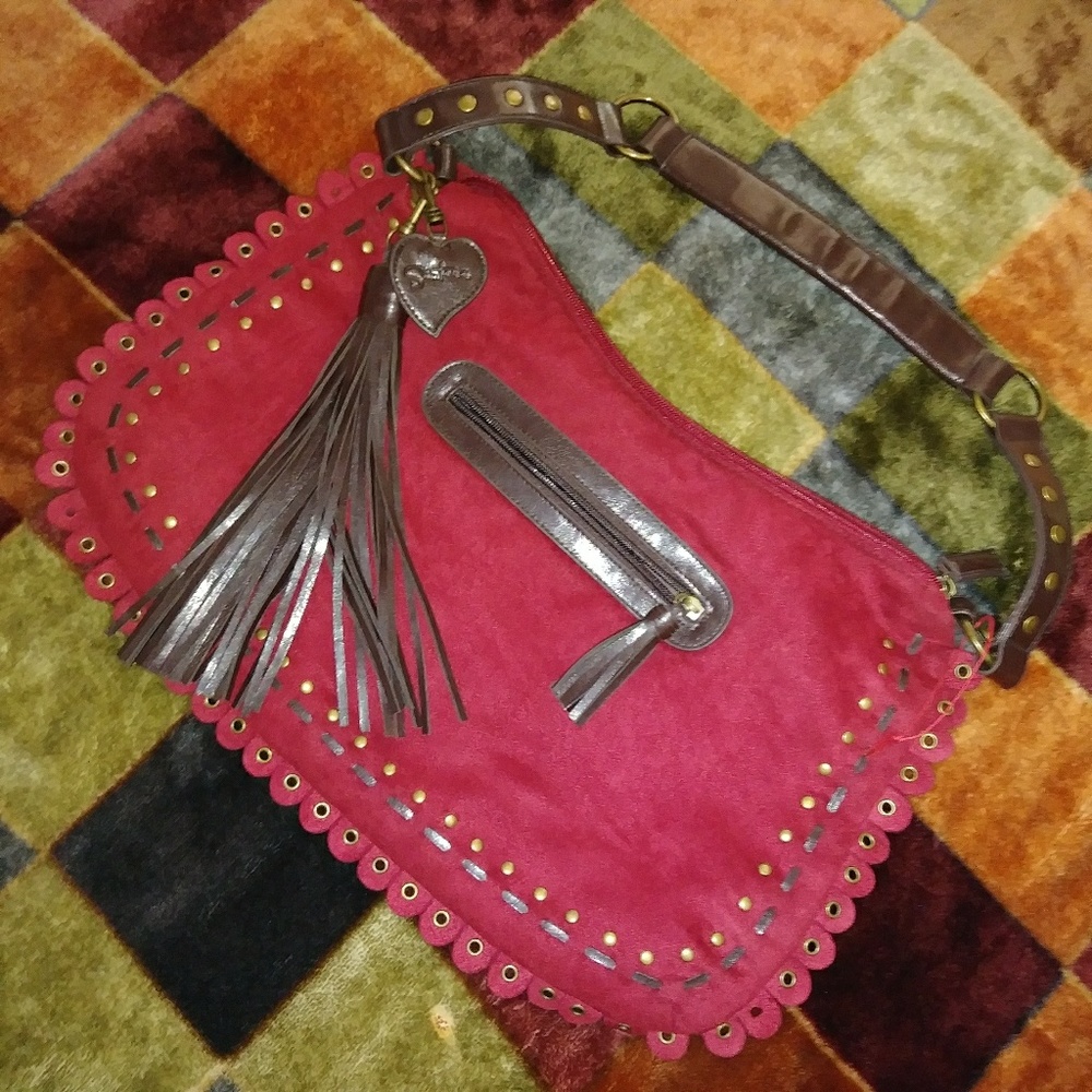 Carlos Santana Suede Purse NWOT